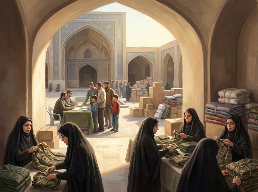 مسجد در جنگ — صحنه ۵ از قصه ۱۰ «مثل زنبور عسل»