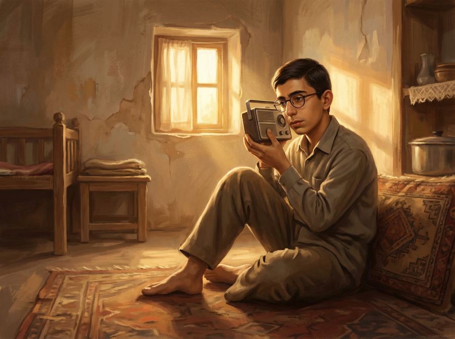 رادیو — صحنه ۱ از قصه ۱۴ «اخراجی منطقه»