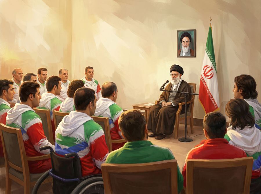 تریبون — صحنه ۱ از قصه ۲۷ «ورزش قهرمانی»