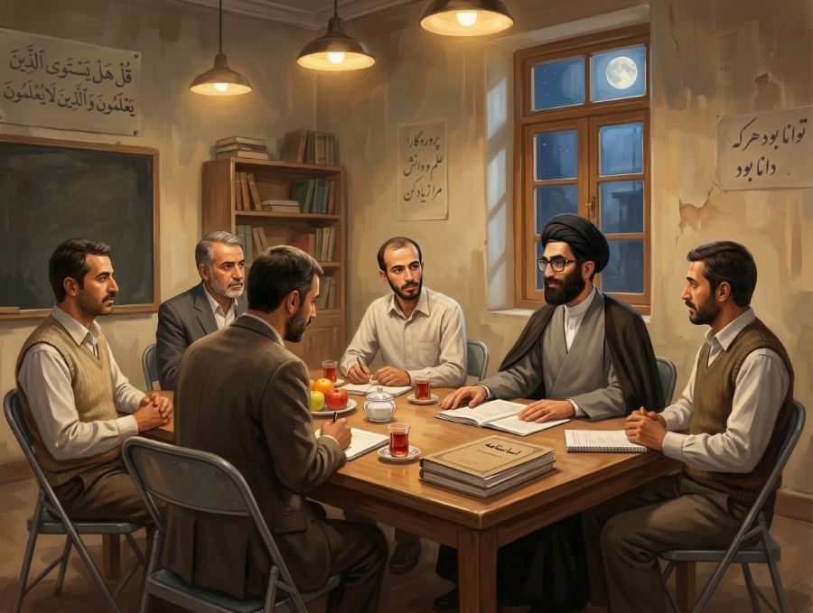 دبیرستان — صحنه ۱ از قصه ۳۳ «الگوی سوم»